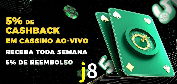 Promoções do cassino ao Vivo j8